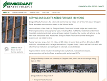 Tablet Screenshot of emigrantrealtyfinance.com